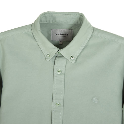 Carhartt WIP L/S Bolton Shirt Misty Sage Garment Dyed I030238_0WB_GD Degli Uberti